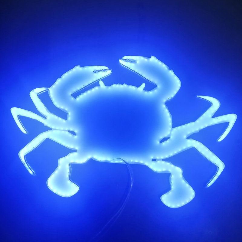 LED图案灯海洋动物造型螃蟹挂件