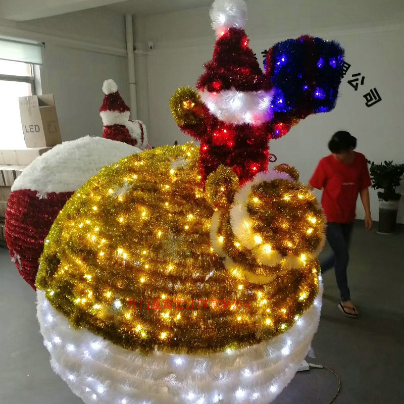 LED圆球圣诞老人 户外圣诞装饰灯